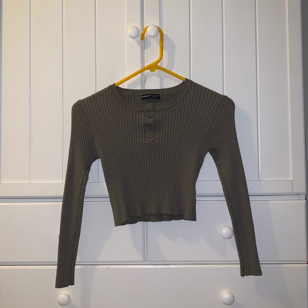 Sage Cropped Sweater